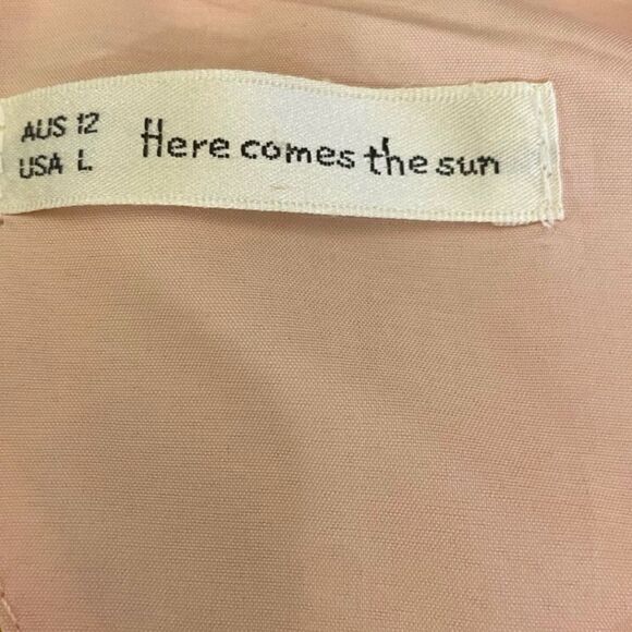 Selfie Leslie Sally Angel Sleeve Open Back Dress Floral Print Pink - Picture 9 of 16